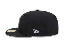 Load image into Gallery viewer, San Diego Padres New Era MLB 59FIFTY 5950 Fitted Cap Hat Black Crown/Visor Black/White Logo Gray UV

