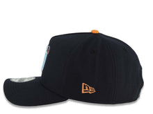 Load image into Gallery viewer, San Diego Padres New Era MLB 9FORTY 940 Adjustable A-Frame Cap Hat Navy Blue Crown/Visor Light Sky Blue/Pink Logo (2026 City Connect Batting Practice)
