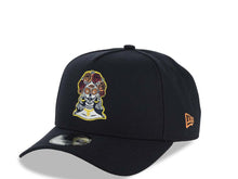 Load image into Gallery viewer, San Diego Padres New Era MLB 9FORTY 940 Adjustable A-Frame Cap Hat Navy Blue Crown/Visor With La Catrina Logo SD logo Side Patch Gray UV
