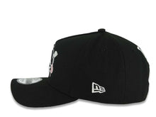 Load image into Gallery viewer, Los Angeles Dodgers New Era MLB 9FORTY 940 Adjustable A-Frame Cap Hat Black Crown/Visor Black Splatter Logo Back To Back World Series Champ Side Patch
