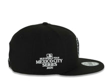 Load image into Gallery viewer, San Diego Padres New Era MLB 9FIFTY 950 Snapback Cap Hat Black Crown/Visor Black/Gray Logo 2026 MLB World Tour Mexico City Series Side Patch Gray UV
