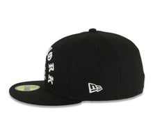 Load image into Gallery viewer, New York Yankees New Era MLB 59FIFTY 5950 Fitted Cap Hat Black Crown/Visor White 1903 Major League Baseball Logo 2024 World Series Side Patch Gray UV
