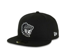 Load image into Gallery viewer, San Diego Padres New Era MLB 59FIFTY 5950 Fitted Cap Hat Black Crown/Visor Black/Gray Logo 2026 MLB World Tour Mexico City Series Side Patch Gray UV
