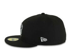 Load image into Gallery viewer, San Diego Padres New Era MLB 59FIFTY 5950 Fitted Cap Hat Black Crown/Visor Black/Gray Logo 2026 MLB World Tour Mexico City Series Side Patch Gray UV
