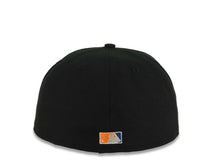 Load image into Gallery viewer, San Diego Padres New Era MLB 59FIFTY 5950 Fitted Cap Hat Black Crown/Visor Orange/Royal Blue/White Script Logo Gray UV
