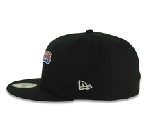 Load image into Gallery viewer, San Diego Padres New Era MLB 59FIFTY 5950 Fitted Cap Hat Black Crown/Visor Orange/Royal Blue/White Script Logo Gray UV

