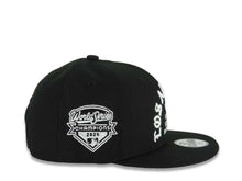 Load image into Gallery viewer, (Youth) Los Angeles Dodgers New Era MLB 9FIFTY 950 Snapback Cap Hat Black Crown/Visor White 1958 Major League Baseball Logo 2025 Champions Side Patch
