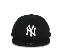 Load image into Gallery viewer, (Youth) New York Yankees New Era MLB 9FIFTY 950 Snapback Cap Hat Black Crown/Visor White Logo Black UV

