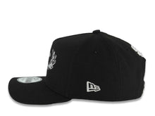 Load image into Gallery viewer, San Diego Padres New Era MLB 9FORTY 940 Adjustable A-Frame Cap Hat Black Crown/Visor White Surfing Logo 1998 World Series Side Patch Gray UV
