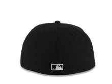 Load image into Gallery viewer, San Diego Padres New Era MLB 59FIFTY 5950 Fitted Cap Hat Black Crown/Visor White City Heights Script/Text Logo 40th Anniversary Side Patch Gray UV
