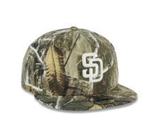 Load image into Gallery viewer, San Diego Padres New Era MLB 9FIFTY 950 Snapback Cap Hat Real Tree Edge Camo Crown/Visor Glow White Logo Gray UV
