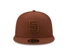 Load image into Gallery viewer, San Diego Padres New Era MLB 9FIFTY 950 Snapback Cap Hat Dark Brown Crown/Visor Dark Brown Logo Gray UV (Color Pack)
