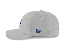 Load image into Gallery viewer, (Corduroy) Los Angeles Dodgers New Era MLB 59FIFTY 5950 Fitted Cap Hat Gray Crown/Visor Royal Blue Logo Gray UV
