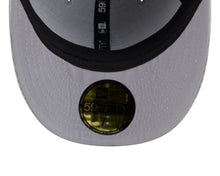 Load image into Gallery viewer, (Corduroy) Los Angeles Dodgers New Era MLB 59FIFTY 5950 Fitted Cap Hat Gray Crown/Visor Royal Blue Logo Gray UV
