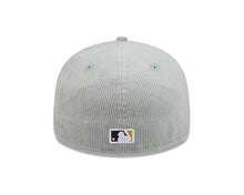 Load image into Gallery viewer, (Corduroy) San Diego Padres New Era MLB 59FIFTY 5950 Fitted Cap Hat Gray Crown/Visor Dark Brown Logo Gray UV

