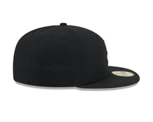 Load image into Gallery viewer, San Diego Padres New Era MLB 59FIFTY 5950 Fitted Cap Hat Black Crown/Visor White/Black Rhinestone Logo Gray UV
