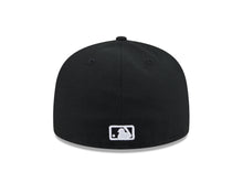 Load image into Gallery viewer, San Diego Padres New Era MLB 59FIFTY 5950 Fitted Cap Hat Black Crown/Visor White/Black Rhinestone Logo Gray UV
