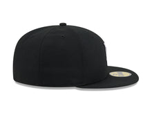 Load image into Gallery viewer, Los Angeles Dodgers New Era MLB 59FIFTY 5950 Fitted Cap Hat Black Crown/Visor White/Black Rhinestone Logo Gray UV
