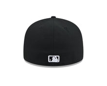 Load image into Gallery viewer, Los Angeles Dodgers New Era MLB 59FIFTY 5950 Fitted Cap Hat Black Crown/Visor White/Black Rhinestone Logo Gray UV
