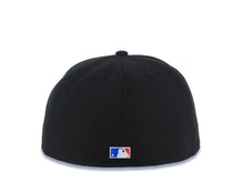 Load image into Gallery viewer, San Diego Padres New Era MLB 59FIFTY 5950 Fitted Cap Hat Black Crown/Visor Brown/Orange Flat Stitching Logo Green UV
