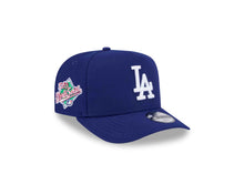 Load image into Gallery viewer, (Youth) Los Angeles Dodgers New Era MLB 9FIFTY 950 A-Frame Snapback Cap Hat Royal Blue Crown/Visor White Logo 1988 World Series Side Patch Gray UV
