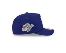 Load image into Gallery viewer, (Youth) Los Angeles Dodgers New Era MLB 9FIFTY 950 A-Frame Snapback Cap Hat Royal Blue Crown/Visor White Logo 1988 World Series Side Patch Gray UV
