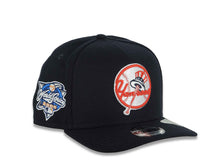Load image into Gallery viewer, (Youth) New York Yankees New Era MLB 9FIFTY 950 A-Frame Snapback Cap Hat Navy Blue Crown/Visor White Logo 2000 World Series Side Patch Gray UV
