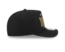 Load image into Gallery viewer, Los Angeles Dodgers New Era MLB 9FIFTY 950 Snapback A-Frame Cap Hat Black Crown/Visor Gold/Black Script Logo Gray UV

