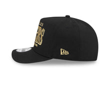Load image into Gallery viewer, Los Angeles Dodgers New Era MLB 9FIFTY 950 Snapback A-Frame Cap Hat Black Crown/Visor Gold/Black Script Logo Gray UV

