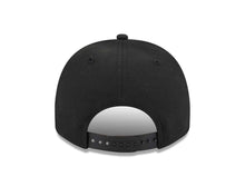 Load image into Gallery viewer, San Diego Padres New Era MLB 9FIFTY 950 Snapback A-Frame Cap Hat Black Crown/Visor Gold/Black Script Logo Gray UV

