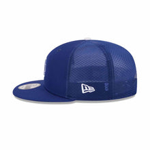 Load image into Gallery viewer, Los Angeles Dodgers New Era MLB 9FIFTY 950 Snapback Trucker/Mesh Cap Hat Royal Blue Crown/Visor Royal Blue/White Logo (2026 Batting Practice)
