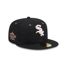 Load image into Gallery viewer, Chicago White Sox New Era MLB 59FIFTY 5950 Fitted Cap Hat Black Crown/Visor White/Metallic Brown Logo 2026 All-Star Game Side Patch
