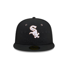 Load image into Gallery viewer, Chicago White Sox New Era MLB 59FIFTY 5950 Fitted Cap Hat Black Crown/Visor White/Metallic Brown Logo 2026 All-Star Game Side Patch
