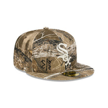 Load image into Gallery viewer, Chicago White Sox New Era MLB 59FIFTY 5950 Fitted Cap Hat Real Tree Edge Camo Crown/Visor White Logo Gray UV
