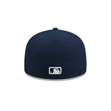 Load image into Gallery viewer, Atlanta Braves New Era MLB 59FIFTY 5950 Fitted Cap Hat Navy Blue Crown/Visor White Logo Gray UV
