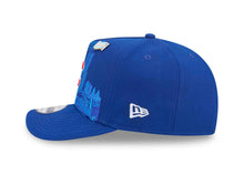 Load image into Gallery viewer, Chicago Cubs New Era MLB 9FIFTY 950 Snapback A-Frame Cap Hat Royal Blue Crown/Visor Red/White Logo With Landmark Gray UV
