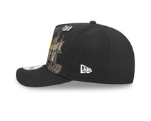 Load image into Gallery viewer, Pittsburgh Pirates New Era MLB 9FIFTY 950 Snapback A-Frame Cap Hat Black Crown/Visor Yellow Logo With landmark Gray UV
