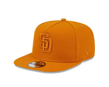 Load image into Gallery viewer, San Diego Padres New Era MLB 9FIFTY 950 Snapback A-Frame Cap Hat Orange Crown/Visor Orange Logo Gray UV (Color Pack)

