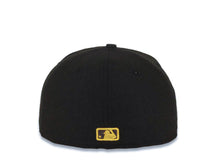 Load image into Gallery viewer, Los Angeles Dodgers New Era MLB 59FIFTY 5950 Fitted Cap Hat Black Crown/Visor Metallic Gold/Brown Big Logo
