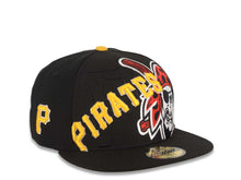 Load image into Gallery viewer, Pittsburgh Pirates New Era MLB 59FIFTY 5950 Fitted Cap Hat Black Crown/Visor Team Color Logo (3 Count)
