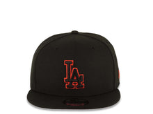 Load image into Gallery viewer, Los Angeles Dodgers New Era MLB 9FIFTY 950 Snapback Cap Hat Black Crown/Visor Black/Red Logo Red UV
