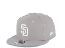 Load image into Gallery viewer, San Diego Padres New Era MLB 9FIFTY 950 Snapback Cap Hat Gray Crown/Visor White Logo
