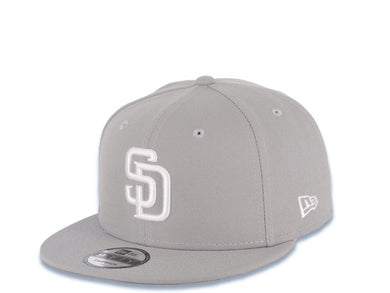 San Diego Padres New Era MLB 9FIFTY 950 Snapback Cap Hat Gray Crown/Visor White Logo