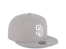 Load image into Gallery viewer, San Diego Padres New Era MLB 9FIFTY 950 Snapback Cap Hat Gray Crown/Visor White Logo
