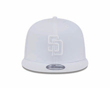 Load image into Gallery viewer, San Diego Padres New Era MLB 9FIFTY 950 Snapback Cap Hat White Crown/Visor White Logo
