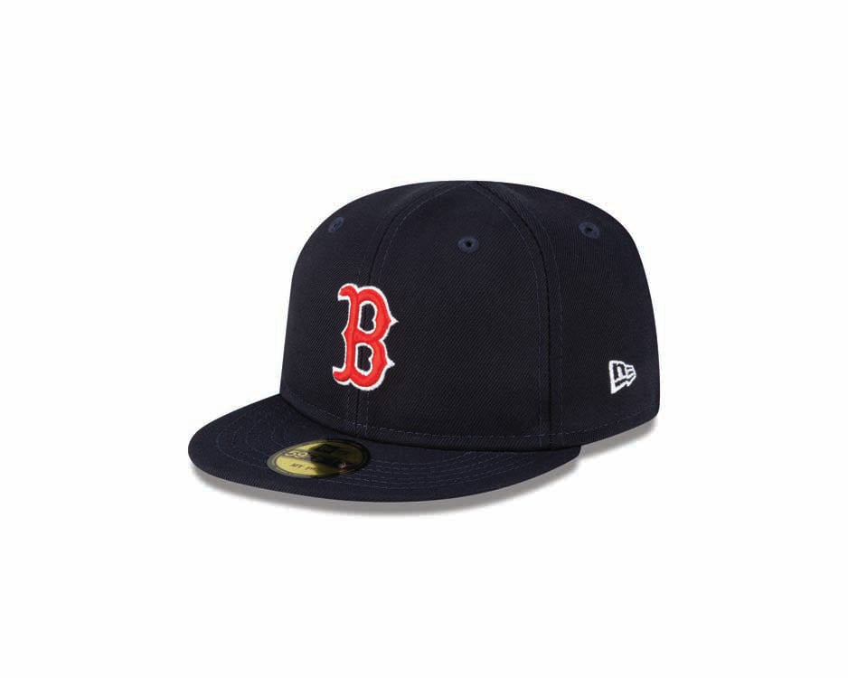 (Infant) Boston Red Sox New Era MLB 59FIFTY 5950 Fitted Cap Hat Navy Blue Crown/Visor Team Color Logo (My 1st First)