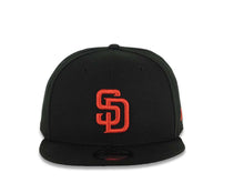 Load image into Gallery viewer, San Diego Padres New Era MLB 9FIFTY 950 Snapback Cap Hat Black Crown/Visor Red Logo Gray UV
