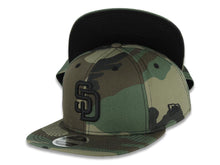 Load image into Gallery viewer, San Diego Padres New Era MLB 9FIFTY 950 Original Fit Snapback Cap Hat Camo Crown/Visor Black Logo
