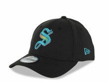 Load image into Gallery viewer, Saraperos de Saltillo New Era LMB 39THIRTY 3930 Flexfit Cap Hat Black Crown/Visor Team Color Logo Black UV
