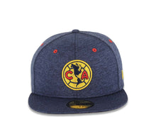 Load image into Gallery viewer, Club America New Era Liga MX Fitted Shadow Tech Cap Hat Navy Blue Crown/Visor Team Color Logo Yellow UV
